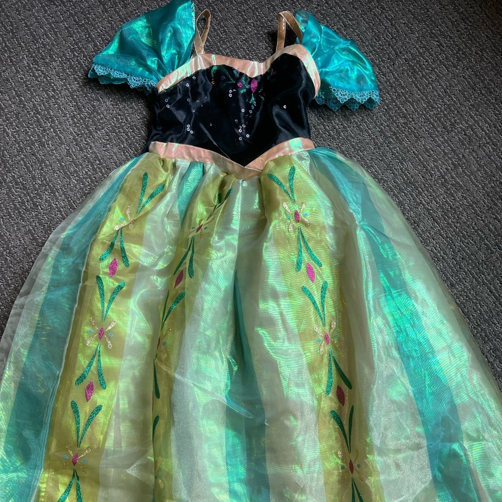 Disney Official Anna costume girls 5/6